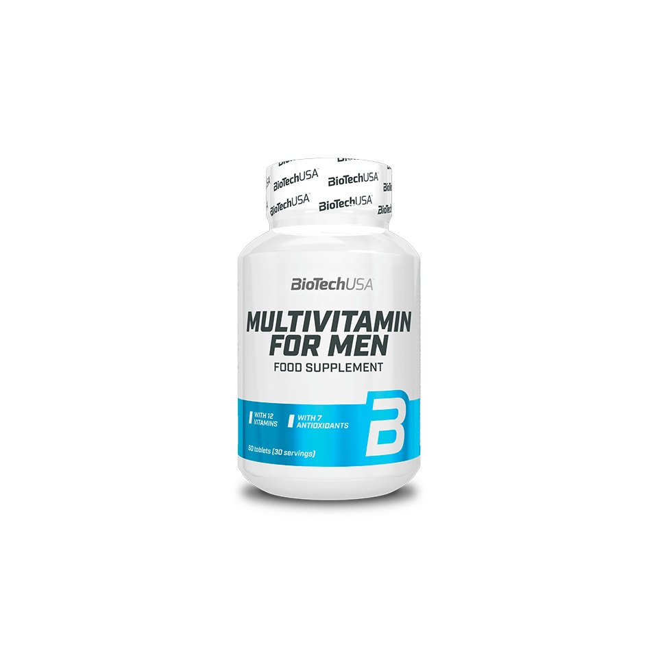 Multivitamines BioTech USA Pour Hommes - 60 Comprimés - Neuf - Fabriqué En Hongrie